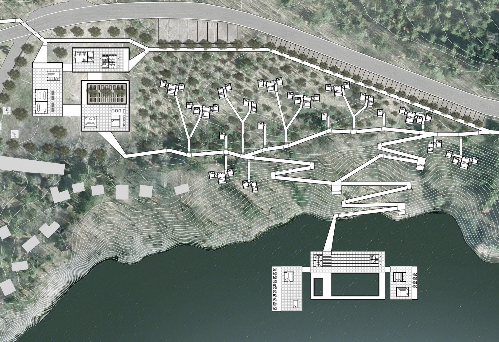 wettbewerb xs ferienhäuser masterplan ausschnitt