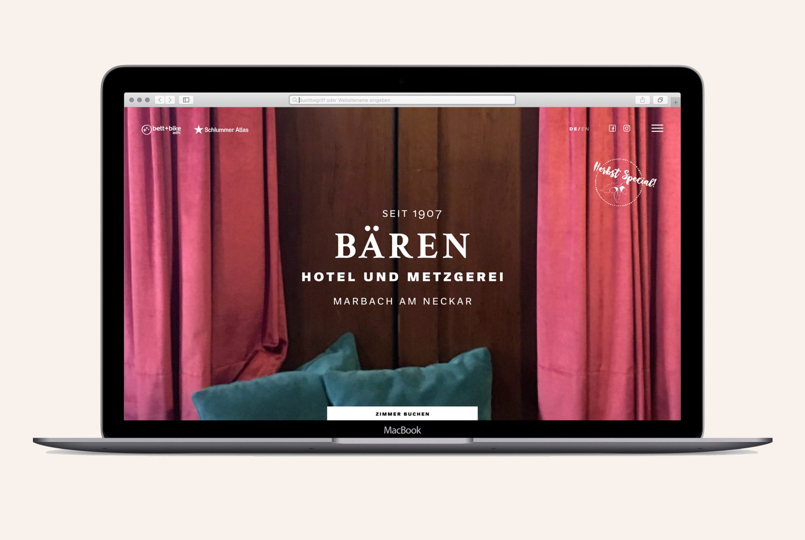 bären hotel & metzgerei webauftritt